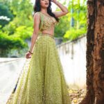 Mannara Instagram - Twirling through the streets in my Regal glory 💚🍃 •Timeless n elegant••