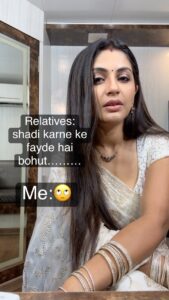 Megha Chakraborty Instagram - Do you think shaadi ke koi bhi fayede hai???

#meghachakraborty #funny #reels #reelsinstagram #reelkarofeelkaro #reelindia #reelsvideo #trending #content #creator