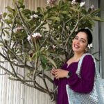 Neha Pendse Instagram - All you need is Love , and a blossoming Champa in ur background. Happy Valentine’s Day 💜