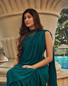 Nimrit Kaur Ahluwalia Instagram - On the cover of @fablookmagazine Wearing this stunning saree from @sangeetaswatiofficial jewels from @sonisapphire styled by @milliarora7777

Editor & Founder @milliarora7777 @ankkit.chadha2222
Mua @meerabhandarimakeovers
Hair @amuthevar
Assistant stylist @styled_by_tanisha
Shot by @tanvivoraphotography
Location courtesy @westinmumbaipowai
PR @picturenkraftofficial @parulchalwa9