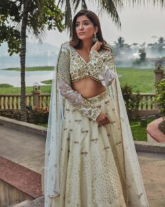 Nimrit Kaur Ahluwalia Instagram - On the cover of @fablookmagazine Wearing this lehenga from @simplesassybyjappyminty and jewels from @jiadiamonds styled by @milliarora7777

Editor & Founder @milliarora7777 @ankkit.chadha2222
Mua @meerabhandarimakeovers
Hair @amuthevar
Assistant stylist @styled_by_tanisha
Shot by @tanvivoraphotography
Location courtesy @westinmumbaipowai
PR @picturenkraftofficial @parulchalwa9