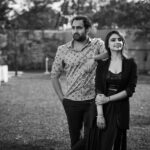 Pooja Banerjee Instagram - The picture might be black and white but with YOU every moment becomes colourful!! YOU brighten every moment and all the memories we’ve made together have been bliss!!! To making many more memories and cheers to our friendship my permanent Roomie ohh you’ve been upgraded to- TO-BE-DAD Happy 9 years!!! ❤️ 12/12/12 😇 #SandeepSejwal #PoojaBanerjee #BlueMermaid #dadtobe #momtobe Mumbai, Maharashtra