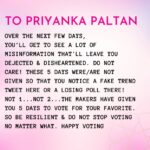 Priyanka Chahar Choudhary Instagram - From breaking countless records to making history time and again, Priyanka Paltan has been the most incredible fandom of all time! It's now time to be stronger than ever and make Pari the most voted contestant this season! Let's get that trophy home, Paltan! 🏆❤️🔥 Vote vote vote! ✨ (Voting Lines are open until Sunday 12 p.m. Head onto Voot App/Website and MyJio App now!) #PariForTheWin @colorstv @endemolshineind #PriyankaChaharChoudhary #PriyankaPaltan #PariForTheWin #VoteForPriyanka #PriyankaFTW #BBQueenPriyanka #PriyankaIsTheBoss #PriyAnkit #BiggBoss16 #BB16 #Trending #fashion #explore #instagood