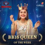Priyanka Chahar Choudhary Instagram - Aapke votes ne banaaya Priyanka ko iss season ki aakhri BB16 Queen Of The Week. Comments mein kijiye cheer for her 🎉 Dekhiye #BiggBoss16 Mon-Fri raat 10 baje aur Sat-Sun raat 9 baje, sirf #Colors par. #BB16 #BiggBoss @priyankachaharchoudhary