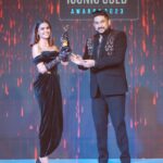 Priyanka Chahar Choudhary Instagram - Grateful beyond words for winning not just one, but two awards in a single day! Being named 'Youth Icon' and 'Style Icon' means the world to me. To my dear fans, thank you for your unwavering support and love. This recognition is as much yours as it is mine. I promise to keep working hard and inspiring the youth with my style, grit and determination. Cheers to new beginnings! ❤️ Photographer: @navneet_photography Makeup: @shapeyourface_withyj Hair: @abidansanri Stylist: @roshni0819 Assistant stylist: @shivanishelar_97 Black outfit: @thechiqueavenue Jewellery: @jewelryaccent Saree: @ananshh.official Jewellery: @jewelryaccent #FirstAwardEver #GratefulHeart #YouthIcon #StyleIcon #PriyankaChaharChoudhary