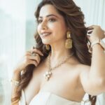 Ridheema Tiwari Instagram - Wake Pray Slay 🤍🤍🤍 Outfit : @fashion_ivaahi Jewellery : @the_jewel_gallery Stylist : @instylewithaditi Make up & Hair : @rohini_makeupandhair 📸: @ibphotography27 Location : @radissonblumumbaiairport #sophisticated #classy #ootd #ridhiematiwari #elegance #jewelryaddict #dreamy Radisson Blu Mumbai International Airport