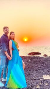 Rochelle Rao Instagram - I am sooo lucky @keithsequeira tag ur hubby for a #hubbyappreciationpost 
Wearing @nainasethofficial 
Styled by @sonyashaikh 
#kero #kerotravelseries #kerotravels #couplegoals #anniversary