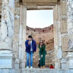 Sana Sayyad Instagram - Touristy Shenanigans with My Gang ❤️ #imaadshamsi #sanasayyad #nehaadhvikmahajan #adhvikmahajan #turkey #blessed #gratitude Ephesus Ancient City