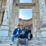 Sana Sayyad Instagram - Touristy Shenanigans with My Gang ❤️ #imaadshamsi #sanasayyad #nehaadhvikmahajan #adhvikmahajan #turkey #blessed #gratitude Ephesus Ancient City