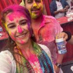 Sanaya Pithawalla Instagram - Bura na Mano holi hain 💙💜🧡💚💛
