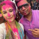 Sanaya Pithawalla Instagram - Bura na Mano holi hain 💙💜🧡💚💛