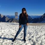 Sandipta Sen Instagram - The top of Germany❤️ #trending #trendingreels #europedestinations #feelkaroreelkaro #feelitreelit Zugspitze