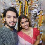 Sayantani Ghosh Instagram - Subho Ashtami 🌺 . . . @anugrah0070 . #pujo #ashtami #subhoashtami #durgapuja #happypujo #bestwishes #blessings #seekblessings #prayers #maadurga #bengali #duggadugga #together #happiness #happy #smile #mrandmrs #love #festival #indianfestival #navratri #instagram #monday #instalike #instalikes #postoftheday #instalove #haveaniceday ❤️