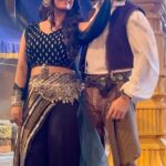 Sayantani Ghosh Instagram - 🔥when Nilopher meets Ali .... . @theabhisheknigam #shootmode #bts #simsim #ali #simali #hero #villain #faceoff #chemistry #actorslife #dance #love #dancelove #instalike #keepwatching