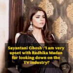 Sayantani Ghosh Instagram - @sayantanighosh0609 slams #RadhikaMadan over her comments on TV industry. We completely understand #SayantaniGhosh that the medium shouldn't matter and no medium should be looked down upon. Full video link in bio #siddharthkannan #sidk #chatshowhost #entertainment #alibabadastaanekabul