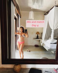 Shenaz Treasurywala Instagram - What is your relationship with your body? 

When I was growing up there was no such term as “body positivity”

 For years I was so mean to my body. In my 20s, I used to starve all day, stuff my face at night and wake up guilty and hating myself. This was my pattern. 

I was always mean to my belly, my thighs. I used to talk down to my body. 
It was a toxic relationship! 

Even now, when my belly sticks out, I get mad at myself and have to remind myself - to be nice. Be nice to your cute belly Shenaz :) 

It’s been an up and down relationship through the years and I wish I could say I am finally in a place where I don’t care. But I do! 
Not as much of course but I do care -a little. 

Yes, I eat a lot but I am very careful about what I eat. I still make sure I do some form of exercise at least 5 times a week. 

I work hard to keep this body strong and healthy and aesthetic. And I am proud to say that - I can still wear a bikini 👙 today and feel sexy!!! 

Are you nice to your body? Talk to me.