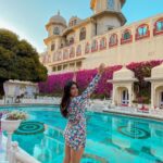 Shenaz Treasurywala Instagram – What are your favourite hotels in India? 
For me –
There’s nothing like staying in these Grand Palaces in Rajsthan- modern amenities with an old world charm. 

This is the pool at the Shiv Nivas Udaipur which is in the City Palace. The Maharana lives here too!!! Should I say hello? ☺️
@shivniwaspalaceudaipur 
@hrhhotels

#traveludaipur 
#udaipurpalaces #royallife #travelromancesmiles Shiv Niwas Palace – Grand Heritage