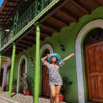 Shenaz Treasurywala Instagram - Exploring these cute little streets of Panjim. Losing myself in this Goan Paradise. The vibrant colours have surely brightened up my day. Fancy a walk here the next time you find yourself in Goa? Comment below if you want the name of this colorful instagramable street :)) #goaneverseenbefore #travelromancesmiles #colorfullanesofgoa #loveforgoa❤️