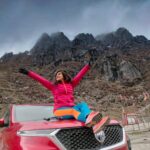 Shenaz Treasurywala Instagram - Answer any one - Whats been your favourite road trip in the past or what's your dream road trip for the future?? My two months in the North East were an absolute dream come true. Here I am in Sikkim with my best friend and road trip partner @mgmotorin #roadtrips #travelwithshenaz #traveldiaries #incredibleindia #ad
