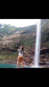 Shenaz Treasurywala Instagram - Which place in India has the most waterfalls?  Also where is the most beautiful waterfall you have ever seen? 
So far, I've seen the most waterfalls in 
Meghalaya. Also the most beautiful ones I've seen have been here ❤️
This one is the Phe Phe Falls. 
What about you??
#reelitfeelit #waterfallsmeghalaya #meghalaya #waterfallreels #incredibleindia