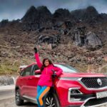 Shenaz Treasurywala Instagram - Answer any one - Whats been your favourite road trip in the past or what's your dream road trip for the future?? My two months in the North East were an absolute dream come true. Here I am in Sikkim with my best friend and road trip partner @mgmotorin #roadtrips #travelwithshenaz #traveldiaries #incredibleindia #ad