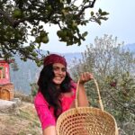 Shenaz Treasurywala Instagram - If you could pick money, good friends, amazing health or a passionate love from a tree which one would you pick? Right now I’m happy picking apples 🍏 off @meenabaghhomes orchid 🌳 thanks Sanjay for a lovely time and for taking these great pictures, hope to be back soon!!! I’m enjoying all my home stays in Himachal ❤️🙏🏾 making good friends - I think that’s my pick. #standwithtravel @standwithtravel