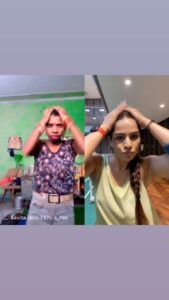 Shikha Singh Instagram - My new motivation for workout @kavita.devi.737c.s_fan. Too good energy. Loved it ❤️

#fitness #workout #dance #sweatitout #fun #funny #reels #reelitfeelit #reelkarofeelkaro #trending #reel