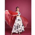 Shivangi Khedkar Instagram - Posted @withregram • @awwbypriyanka ☆ LAST and The BEST ☆ . B E A U TI F U L L Y W I L D . Dramatic Cape with Blouse & a Skirt Set. . To place your order, Do DM us. 💃 @khedkarshivangi . 📷 @radhikashahphotography 👩‍🦰 @hairbysejal 💄 @makeovers_by_shruticharla Prints @paperminttdesigns . . #white #Blackandwhite #printed #awwlookbook #awwbypriyanka #awwdesigns #instadaily #potd #supportindiandesigners #vocalforlocal #indiandesigners #lovestory2022 #newcollection #organza #frill #trending #Dress #skirtlove