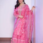 Shraddha Arya Instagram - Wearing: @gopivaiddesigns Jewelry: @aquamarine_jewellery Photography: @abhay_r_kirti Managed by: @knackfortalent