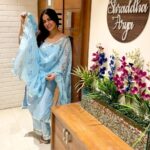 Shraddha Arya Instagram - Posing Pretty! #HappyRakshaBandhan 🧿 Suit: @pomcha_jaipur