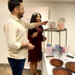 Shritama Mukherjee Instagram - #Couplepreneur indeed! 😘😍 Loved representing our brand @tgmbeauty_ together for the first time on and off camera @akash_r_sahni ❤️ It's definitely not easy to be partners in real life and at work. But, we always somehow manage to sail through and get great end results... Well, that's what people tell us. #nottootingmyownhorn (okay, maybe a little because it's true ✌️💁🏻‍♀️) #aboutlastnight #beautyedit #tgmbeauty #tgm #theredlipstickclub #vyoummultidesignerstore #popup #beautypopup #luxurybrand #cleanbeauty #greenbeauty #holisticlifestyle #holisticbeauty #consciousbeauty #couplepreneur #couplegoals #instacouple #business #entrepreneurlife #entrepreneurs Vyoum Multi-Designer Store