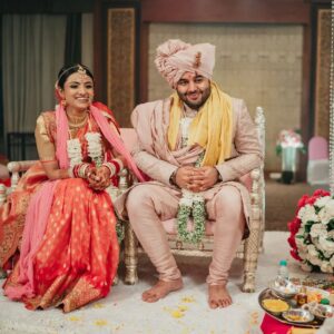 Shritama Mukherjee Instagram - 1 year of friendship, 7 years of relationship, 5 years of being business partners and, a lifetime of annoying each other & making up with a kiss every single time. I love you @akash_r_sahni ❤️
