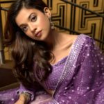 Shruti Sharma Instagram - 💜 Styled by: @styleitupbyaashna Shot by : @ghosh.01 Outfit: @labelkanupriya Earrings: @sheqe_by_triptikohli Kadas: @fashionjewellery_21 Makeup by: @shrutiisharmaa Hair by: @nikitas_bridal_studio Location: @mitronbarcafe #shrutisharma #photooftheday #photoshoot #lavender #lahenga