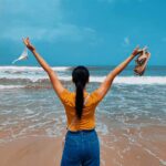 Shruti Sharma Instagram - Life is unpredictable....live, love, laugh... Feel every moment and accept what life brings you and...🌼 Keep moving...🚶‍♀️ #picoftheday #naturelovers #sea #cravings #happy #peace #shrutisharma #photography #love #lifegoeson Silver Beach