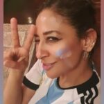 Shruti Ulfat Instagram - Oh Messi ! The Magic Man.. what a final...epic..the best ever.. France was great.. but Argentina...uff! My God ! 🙏🙏🙏🙌🙌🙌💙🤍 ...adrenaline rush till the last second of 120 minutes.. so so so grateful to witness this game and to see the G.O.A.T Lionel Andre's Messi do his magic spell. You are just spectacular Vamos Argentina 🇦🇷🇦🇷💙🤍🙌🙌. @fifaworldcup @afaseleccion @leomessi @equipedefrance @ojasyarocks @dhruvaditya_ @chitrashi @meolly2018