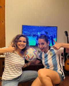 Shruti Ulfat Instagram - We have witnessed Magic today !!! 🇦🇷🌸🇫🇷 

#fifaworldcup2022 #vamosargentina