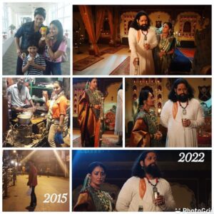 Shruti Ulfat Instagram - Rajesh and I, we worked together in 1999 for an episodic story of Saturday suspense… then we worked again in 2015 for Mahakumbh and now in 2022 working in Punyashlok Ahilya Bai. How time flies …. We have matured as individuals and as Actors over these years. Its beautiful to work again and share the screen space with you.  Cheers @rajesh_shringarpure_official  to this jouney of ours .  Thanks buddy for being a super Co- actor.