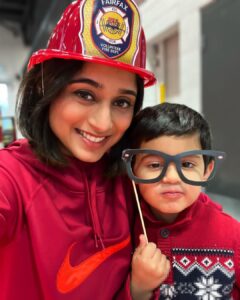 Soumya Seth Instagram - 🧿🧿🧿Because we met Santa at the fire station!!🧿🧿🧿
