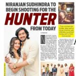 Sowmya Menon Instagram - "Hunter" Rolling from Today😇❤ Truly grateful and huge thanks to Superstar of Sandalwood @nimmaupendra sir @priyanka_upendra maam for blessing us on Muhurtham and making the event more divine with your presence❤ Need your prayers and support 🥰🙏 Huge #kfi #kannadamovie #banglore #hunter @niranjansudhindra @trivikramsapalya @chandanshettyofficial @uvtrack.k6