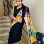 Sujitha Instagram - Me @ home 🖤 Self clicks📸 Beautiful black Lehariya Georgette with Shibhory Dyeing Colour Guarantee @nannapanenis_hub #post #evening #love #saree #insta #time #photo #traditional #home #happy #share #like #instagood #actress #suji #ahop #onlineshopping #insta