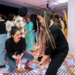 Sumona Chakravarti Instagram - Kyunki…. Veere di shaadi thi. Dil khol ke, kamar tod dance kiya hum sab doston ne! 💃🏻 Thank you for capturing the madness so beautifully 😁@shutterdownphotography @malvvika_rudra @habibi1996_ 👻 #throwbacktuesday