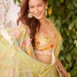 Sunayana Fozdar Instagram - Keeping that “Desi feeling” alive One Lehenga at a time💚 This was one of my Fav looks the “mehendi look” #dalniktake2 . . . . . . Styled by- @purvabansal5 Outfit by- @odhniworld Mua - @ansarireshma_makeup Hair - @munirashaikh8083 Team - @greenlight__media #weddingoutfitideas #mehendioutfit #lehenga #greenlehenga #desioutfitinspo #shaadiready