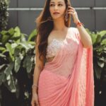 Sunayana Fozdar Instagram - A Pastel pink saree can never go Wrong especially when it’s your close friend’s wedding💕 #dalniktake2 Wore this beautiful saree from @rajgharana.rg Perfect for a day event #summerglam #dayweddingoutfit 💕 . . . . 📷 @iam_kunalverma 💕 Saree: @rajgharana.rg Jewelry by: @miranabymegha @affiliates_pr Muah : @celebsmakeupbysejal @makeoverbysejalthakkar Team : @greenlight__media