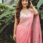 Sunayana Fozdar Instagram - A Pastel pink saree can never go Wrong especially when it’s your close friend’s wedding💕 #dalniktake2 Wore this beautiful saree from @rajgharana.rg Perfect for a day event #summerglam #dayweddingoutfit 💕 . . . . 📷 @iam_kunalverma 💕 Saree: @rajgharana.rg Jewelry by: @miranabymegha @affiliates_pr Muah : @celebsmakeupbysejal @makeoverbysejalthakkar Team : @greenlight__media