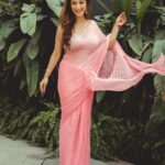 Sunayana Fozdar Instagram - A Pastel pink saree can never go Wrong especially when it’s your close friend’s wedding💕 #dalniktake2 Wore this beautiful saree from @rajgharana.rg Perfect for a day event #summerglam #dayweddingoutfit 💕 . . . . 📷 @iam_kunalverma 💕 Saree: @rajgharana.rg Jewelry by: @miranabymegha @affiliates_pr Muah : @celebsmakeupbysejal @makeoverbysejalthakkar Team : @greenlight__media