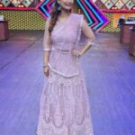 Sunita Gogoi Instagram - Pic of d day 😍 Hair @krishna_hairstylist Outfit @styl_chennai #sivakarthikeyan #don #promotion #cookwithcomali #entertainment