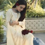 Surbhi Jyoti Instagram - Phool, patte and I 🫶🏼 . . . . . . . . . Wearing @chikankari.ariaa Jewellery @retrend_jewels 📸 @deepak_das_photography HMU @makeitupwithsimmy
