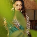 Surbhi Jyoti Instagram - 🌿🌿 . . . . Wearing @drzya_ridhisuri MUA @fab_beauty___ Clicked by @horilhumad Earrings @illuminate_shine_everyday Special love @gulenaghmakhan Hair @sidandpiyu