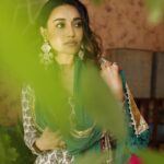 Surbhi Jyoti Instagram - 🌿🌿 . . . . Wearing @drzya_ridhisuri MUA @fab_beauty___ Clicked by @horilhumad Earrings @illuminate_shine_everyday Special love @gulenaghmakhan Hair @sidandpiyu