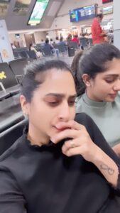 Sureka Instagram - Airport timepass video 😜